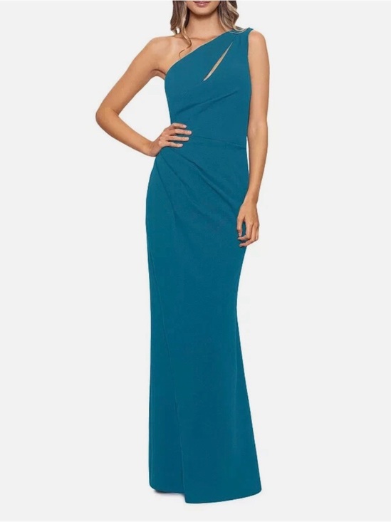 Aqua Dresses & Skirts - Aqua Formal One Shoulder Cutout Gown NWT | Teal Azurean | Size 4